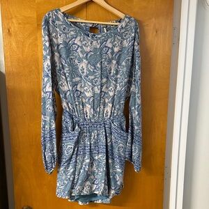 Free People Blue Floral Dress